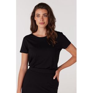 Jansen Amsterdam Dames T'shirt Zwart SOOF black