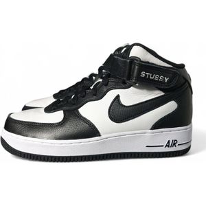 Nike Air Force 1 Mid Stüssy Light Bone Black - DJ7840-002 - Maat 38.5