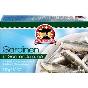 Sardines in zonnebloemolie 115g