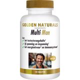 Golden Naturals - Multi Man - Multivitaminen - 30 Tabletten - Bioactief