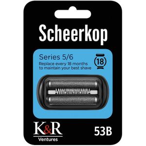 K&R Ventures - Universele Elektrische Scheerkop - Compatibel met Braun Series 5/6 - 1 Stuk - Duurzame RVS Precisie Scheerkoppen - Waterbestendig