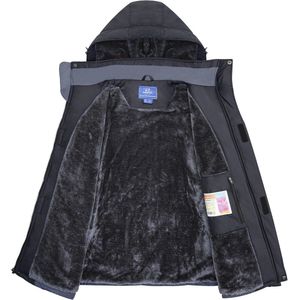Waterdichte Ski Jassen voor Heren - Fleece Gevoerde Thermische Parka met Capuchon