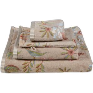 Pip Studio badgoed Secret Garden khaki - Washand 16x22 cm