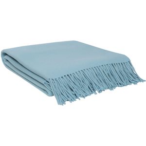 WOOOL® | Wollen Plaid | MERINO COLOR (Lichtblauw) | 140x200cm | 100% Merino Wol | Deken