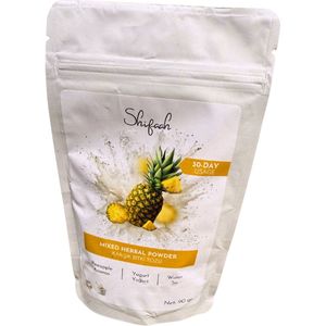 Shifaah Healthy Mix Poeder – 100% Natuurlijke Kruidenmix – Detox & Energie Boost – Met Ananas, Gember & Groene Thee – Zonder Toevoegingen – 200g