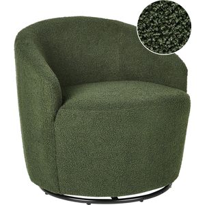 DAVIK - Fauteuil - Groen - Bouclé