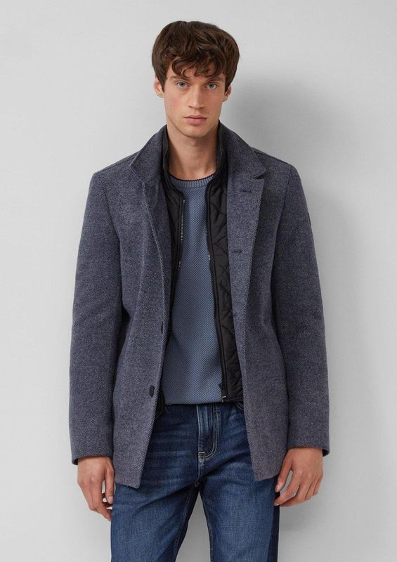 s.Oliver - Outdoor-Mantel - Wolblend - Warm - Met Opstaande Kraag