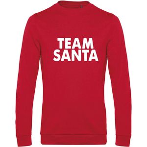 Kersttrui ""TEAM SANTA"" - Maat M - Rood - Foute Kersttrui - Kerst Sweater, Kerst Sweater personeel, Horeca Kleding, Team Santa, Kerst Outfit