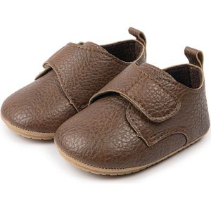 WUNO - Babyschoenen - Donkerbruin - PU Leer - Maat 18-19 - 12cm