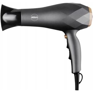 ELDOM YANA Haardroger – Ionisatiefunctie – Diffusor & Luchtconcentrator – 2 Blaasniveaus – 3 Warmtestanden – 2200W Vermogen