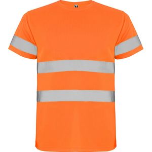 Technisch hoog zichtbaar / High Visability T-shirt met korte mouwen Oranje maat 4XL