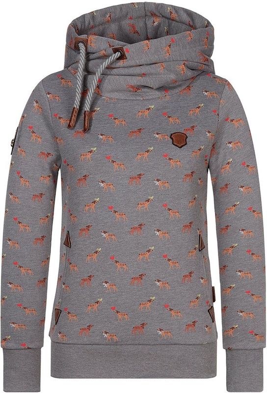 naketano - Sweatshirt - Donkergrijs - Capuchon - Lange Mouw