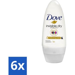 Dove - Deodorant - Roller - Invisible Dry - 50ml x 6