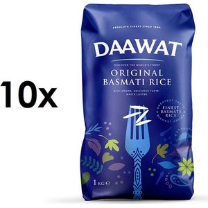 Daawat Original Indian Basmati Rijst / Rice 10x1kg MULTIPACK