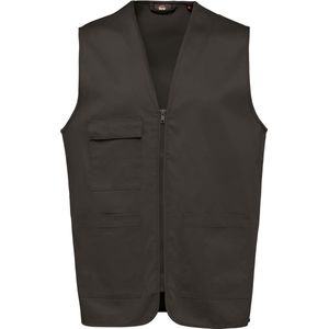 Gilet Unisex 3XL WK. Designed To Work Mouwloos Dark Grey 65% Polyester, 35% Katoen