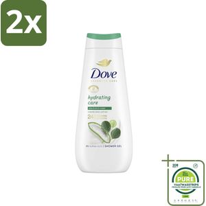 Dove Douchecrème - Hydrating Care - Aloe Vera - 400 ml - Voordeelverpakking - 2 stuks - Douchegel - Hydratatie