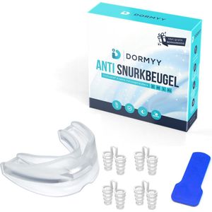 Dor myy® Anti Snurk Set - Snurkbeugel - Neusspreider - BPA Vrij - Gebitsbeschermer - Knarsbitje