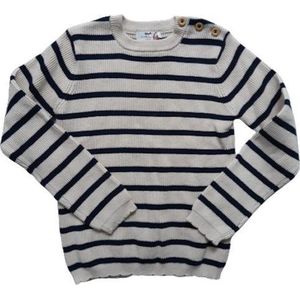 Isabelle trui maat 128 off white/navy