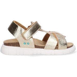BunniesJR 225424-794 Meisjes Platte Sandalen - Goud - Imitatieleer - Klittenband