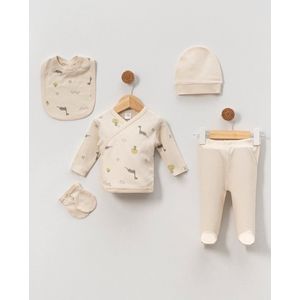 Dino - Baby newborn 5-delige kleding set jongens - Newborn kleding set - Newborn set - Babykleding - Babyshower cadeau - Kraamcadeau