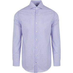 Steppin' Out Overhemd Ruiten Blauw Roze - Maat M - Heren