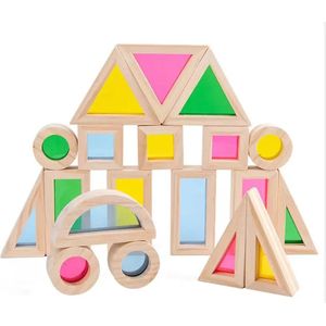 Sensorisch speelgoed | 24 stuks | houten blokken | Bouwen | Kinderspeelgoed | Baby | open einde speelgoed | montessori speelgoed | houten blokken