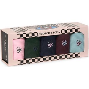 Scotch & Soda 5PK WOMENS BOX SET Heren Sokken - 690-Pink/Multi - Maat OS