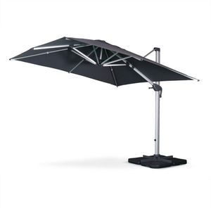 sweeek - Zweefparasol pyla led, 3x3m