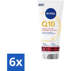 NIVEA – Neck & Decolleté Crème – Q10 Verstevigend + Anti-Rimpel ��– 200 ml - Voordeelverpakking - 6 stuks