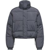 ONLY - ONLELLIE - Gewatteerde Jas - Donkergrijs