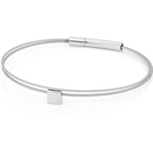 CLIC by Suzanne - Thinking of You - Zilver - Dames Armband Vierkantje