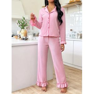 pyjama dames stretch sexy satijn nachtmode polyester katoen goedkoop huispak loungewear