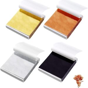 Imitatierose Zilveren Bladen voor Hars - Gouden Folie Bladen Papier Nagelfilm voor Schilderen - Hars - Nagels - Sieraden - Kunst - Vergulden - Ambachten - Decoratie - Beeldhouwwerk - Meubels (9x9cm)