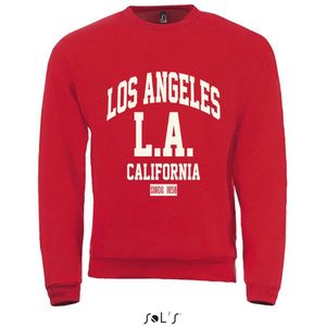 Sweatshirt 2-206 LA California - Rood, 4xL
