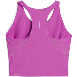 PUMA - Crop Top - Rood - Tricot - Mouwloos