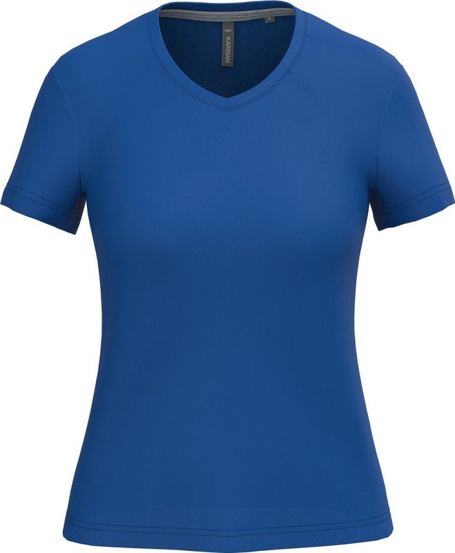 Dames-T-shirt met V-hals Kariban