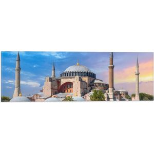 Vlag - Hagia Sophia Moskee, Turkije - 60x20 cm Foto op Polyester Vlag