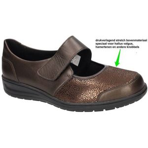 Solidus -Dames - brons - ballerina's & mocassins - maat 39.5