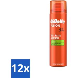 Gillette Fusion5 Sensitive - Scheergel - 200 ml - Gevoelige Huid - Amandelolie