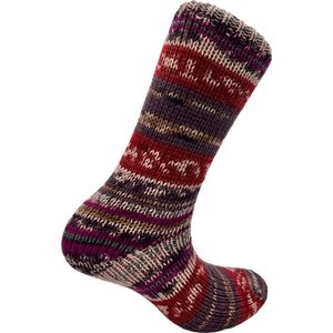 The Sockmaker sokken dames 36-41 - 1-pack Wool - duurzaam - Merino - Red