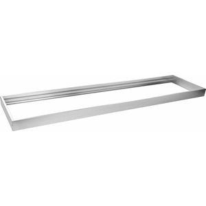 Tsong - LED paneel opbouw aluminium - Zilver - 120x60cm frame systeem - 5cm hoog incl. schroeven