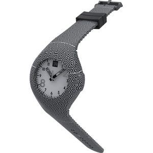 TOO LATE - siliconen horloge - MASH UP DECOR Medium - Ø 40 mm - Optical