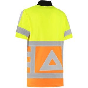 Verkeersregelaarspolo korte mouw - maat 4XL