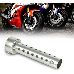 Demper Universele Zilveren Uitlaat Kan DB Killer Demper Baffle Inzetstuk (42mm)