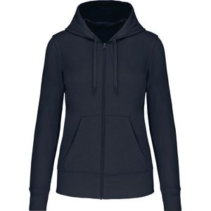 Kariban Ecologische damessweater met capuchon en ritssluiting K4031 - Navy - S