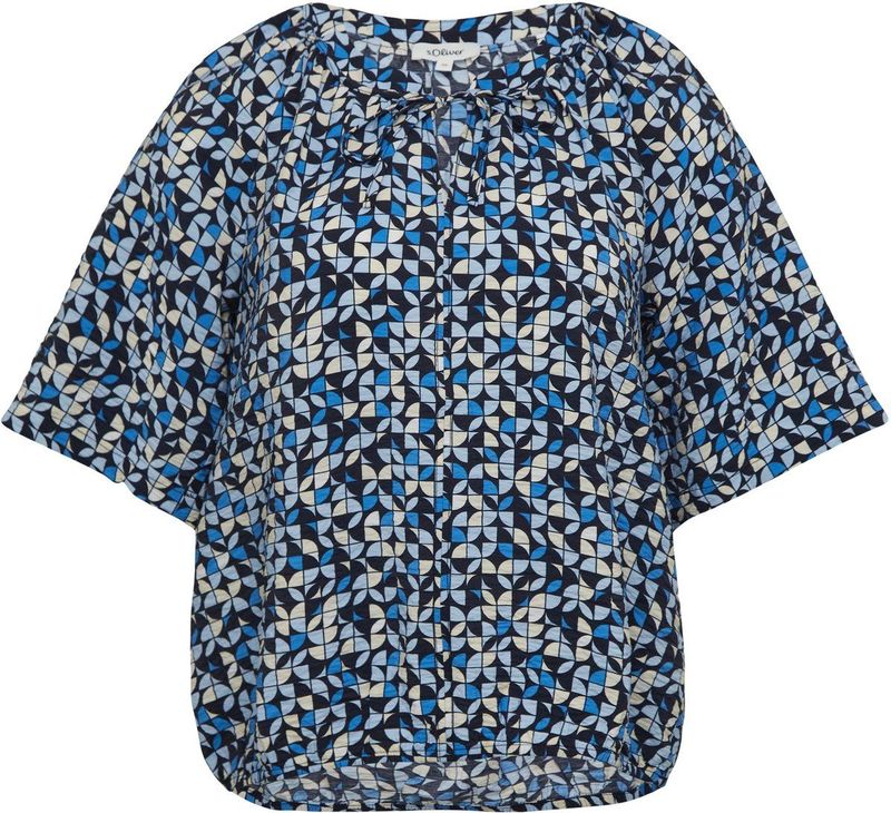 s.Oliver - Blouse - Relaxed-fit - Viscosemix - All-over print
