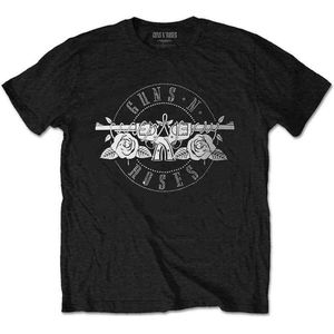 Guns N' Roses - Circle Logo Heren T-shirt - S - Zwart