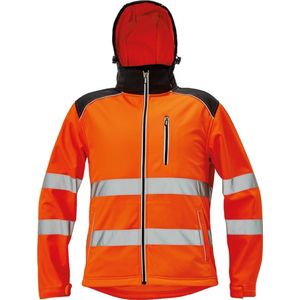 Cerva KNOXFIELD high-vis softshell jas 03010536 - HV Oranje - S
