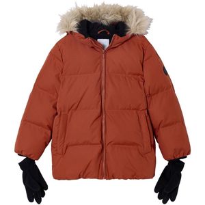 Vertbaudet - Donsjack - Met Capuchon - Imitatiebont - Fleecevoering - Voor Jongens