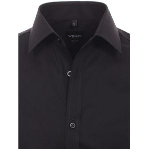 Venti Overhemd Zwart Body Fit Kent Kraag 001420-800 - XXL